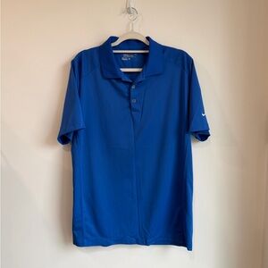 Nike Men's Tour Performance Golf Polo Dri-Fit T-Shirt Blue
